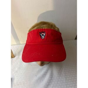 NC State red Wolfpack visor hat‎